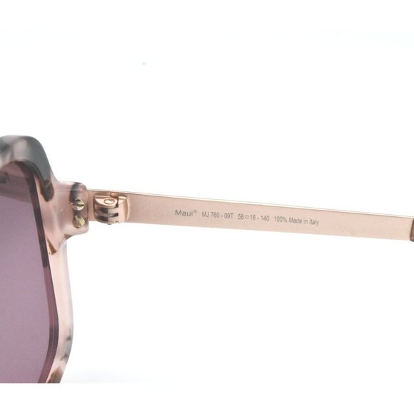 Maui Jim Sunglasses MELIKA MJ 760-09T Butterfly Tortoise Purple Polar
